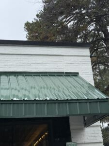 Awning after cleaning in Charlotte, NC.
