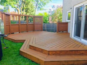 deck after staining